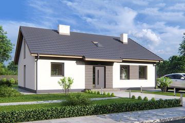  Projekt domu Elsa b (WRD3156) - projekt domu parterowego z poddaszem - Zdjęcie 1