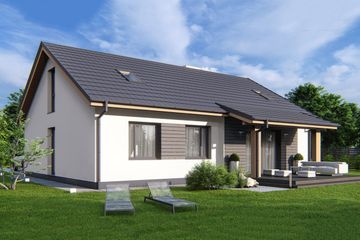  Projekt domu Elsa b (WRD3156) - projekt domu parterowego z poddaszem - Zdjęcie 3