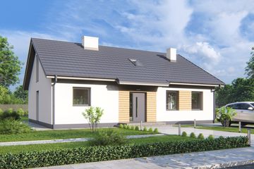  Projekt domu Elsa b (WRD3156) - projekt domu parterowego z poddaszem - Zdjęcie 4