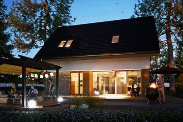  Projekt domu Morwa bez garażu [B] (WRF2391) - projekt domu parterowego z poddaszem - Zdjęcie 4