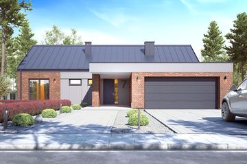  Projekt domu Hyzop II z garażem 2-st. [A1] (WRF2392) - projekt domu parterowego - Zdjęcie 1
