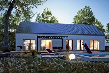  Projekt domu Złota II z garażem i wiatą [A] (WRF2394) - projekt domu parterowego - Zdjęcie 4