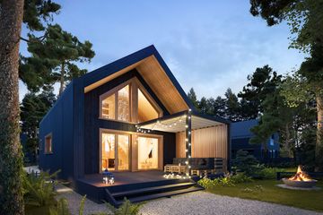  Projekt domu Erna 2 drewniana (BSE1232) - projekt domu parterowego z poddaszem - Zdjęcie 4