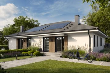  Projekt domu Eco 46 (WOZ1059) - projekt domu parterowego - Zdjęcie 1