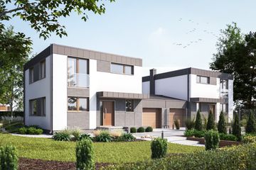  Projekt domu Topaz Nano Duo (1863) (KRD3003) - projekt domu z pełnym piętrem - Zdjęcie 1