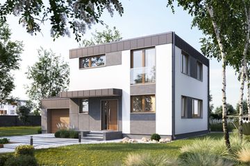  Projekt domu Topaz Nano (1862) (KRD2999) - projekt domu z pełnym piętrem - Zdjęcie 1
