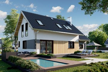  Projekt domu Dino Alter (1856) (KRD3000) - projekt domu parterowego z poddaszem - Zdjęcie 3