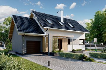  Projekt domu Dino Alter (1856) (KRD3000) - projekt domu parterowego z poddaszem - Zdjęcie 6