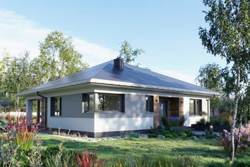  Projekt domu Kwadra Prima (1857) (KRD3001) - projekt domu parterowego - Zdjęcie 3