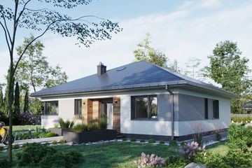  Projekt domu Kwadra Prima (1857) (KRD3001) - projekt domu parterowego - Zdjęcie 7