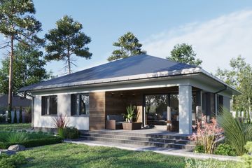  Projekt domu Kwadra Prima (1857) (KRD3001) - projekt domu parterowego - Zdjęcie 6