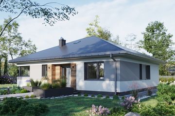  Projekt domu Kwadra Prima (1857) (KRD3001) - projekt domu parterowego - Zdjęcie 1