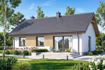 Projekt domu Mirabelka 3 (WOF1208) - projekt domu parterowego - Zdjęcie 3