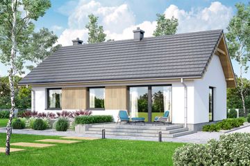  Projekt domu Mirabelka 3 (WOF1208) - projekt domu parterowego - Zdjęcie 3