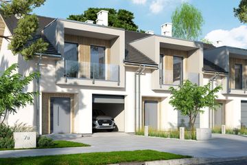  Projekt domu Diana 3 szeregówka (WRR1137) - projekt domu parterowego z poddaszem - Zdjęcie 1