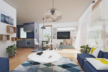  Projekt domu Morwa bez garażu bliźniak [B-BL] (WRF2395) - projekt domu parterowego z poddaszem - Zdjęcie 5