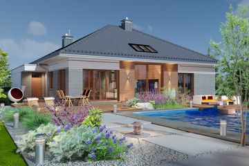  Projekt domu Domidea 7 (WAC1118) - projekt domu parterowego - Zdjęcie 3