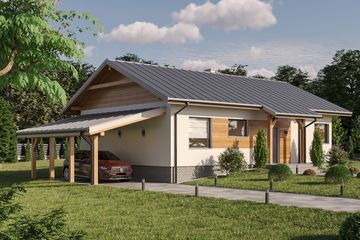 Projekt domu L-312 (SLU1032) - projekt domu parterowego - Zdjęcie 1