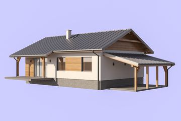  Projekt domu L-312 (SLU1032) - projekt domu parterowego - Zdjęcie 4