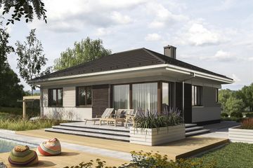  Projekt domu Felek (1748) (KRD3007) - projekt domu parterowego - Zdjęcie 4