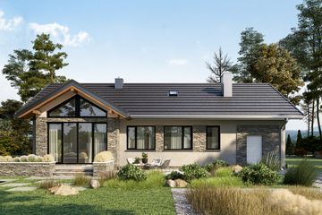  Projekt domu Mikrus (1761) (KRD3002) - projekt domu parterowego - Zdjęcie 3