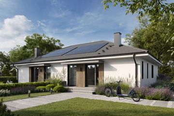  Projekt domu Eco 46 - bliźniak (WOZ1061) - projekt domu parterowego - Zdjęcie 1