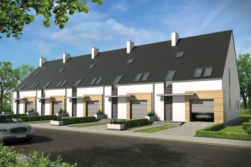  Projekt domu Alfa - bliźniak LP (WRD3101) - projekt domu z pełnym piętrem - Zdjęcie 1