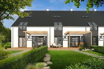  Projekt domu Alfa - bliźniak LP (WRD3101) - projekt domu z pełnym piętrem - Zdjęcie 3