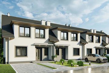  Projekt domu Gilbert 5 - bliźniak LLL (WRD3136) - projekt domu parterowego z poddaszem - Zdjęcie 1