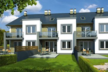  Projekt domu Imbir - bliźniak LP (WRD3103) - projekt domu z pełnym piętrem i poddaszem - Zdjęcie 6