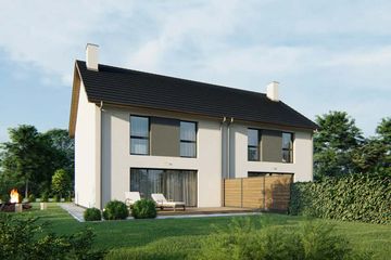  Projekt domu Kalipso 3 - bliźniak LLL (WRD3127) - projekt domu z pełnym piętrem - Zdjęcie 2