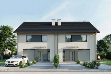  Projekt domu Kalipso 3 - bliźniak LLL (WRD3127) - projekt domu z pełnym piętrem - Zdjęcie 3