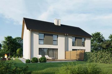  Projekt domu Kalipso 3 - bliźniak LLL (WRD3127) - projekt domu z pełnym piętrem - Zdjęcie 4