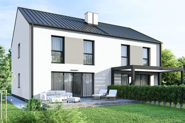  Projekt domu Milan 2 - bliźniak LP (WRD3124) - projekt domu z pełnym piętrem - Zdjęcie 2