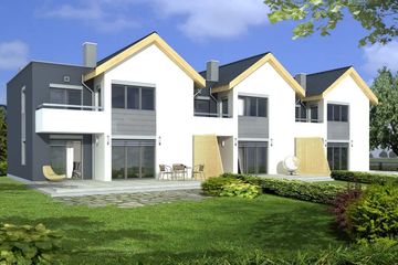  Projekt domu Nevada - bliźniak LSP (WRD3108) - projekt domu z pełnym piętrem - Zdjęcie 1