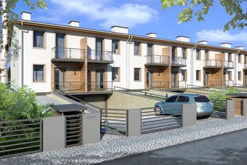  Projekt domu Poezja 1A - bliźniak LLL (WRD3121) - projekt domu z pełnym piętrem - Zdjęcie 3