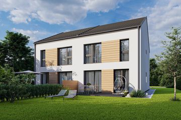  Projekt domu Lidia - bliźniak LLL (WRD3110) - projekt domu z pełnym piętrem - Zdjęcie 2