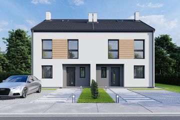  Projekt domu Lidia - bliźniak LLL (WRD3110) - projekt domu z pełnym piętrem - Zdjęcie 3