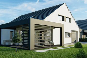  Projekt domu Mandalorian A - bliźniak LLL (WRD3114) - projekt domu parterowego - Zdjęcie 3