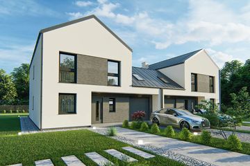  Projekt domu Malena - bliźniak LLL (WRD3111) - projekt domu z pełnym piętrem - Zdjęcie 4