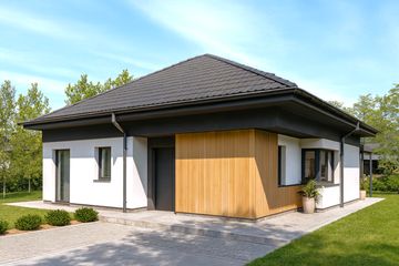  Projekt domu Mini 20 PLUS (wersja A) energo plus (WRC2821) - projekt domu parterowego - Zdjęcie 3