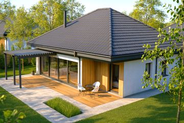  Projekt domu Mini 20 PLUS (wersja A) energo plus (WRC2821) - projekt domu parterowego - Zdjęcie 4