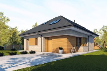  Projekt domu Mini 20 PLUS (wersja B) energo plus (WRC2822) - projekt domu parterowego z poddaszem - Zdjęcie 4