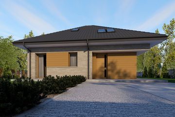  Projekt domu Mini 20 PLUS (wersja B) energo plus (WRC2822) - projekt domu parterowego z poddaszem - Zdjęcie 5