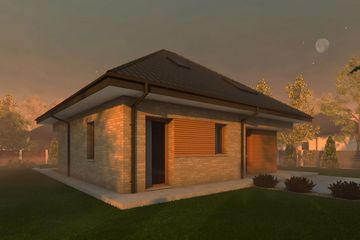  Projekt domu Mini 20 PLUS (wersja B) energo plus (WRC2822) - projekt domu parterowego z poddaszem - Zdjęcie 6