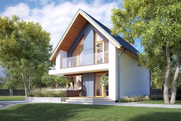  Projekt domu Kruszyna (BSA2352) - projekt domu parterowego z poddaszem - Zdjęcie 4