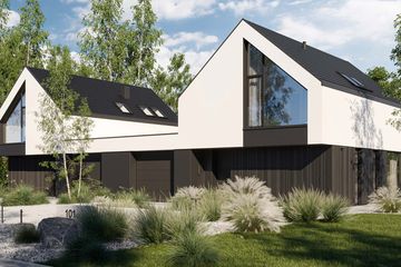  Projekt domu HomeKoncept 101 G1 B (KRX1230) - projekt domu parterowego z poddaszem - Zdjęcie 1