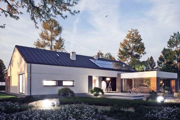  Projekt domu Kalia z wiatą [A1] (WRF2404) - projekt domu parterowego - Zdjęcie 3