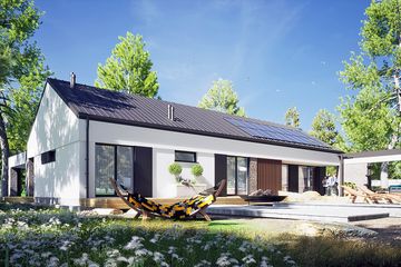  Projekt domu Kalia z wiatą [A1] (WRF2404) - projekt domu parterowego - Zdjęcie 4