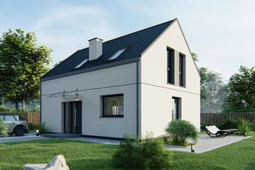  Projekt domu Riki pr modern (WRD3160) - projekt domu parterowego z poddaszem - Zdjęcie 1